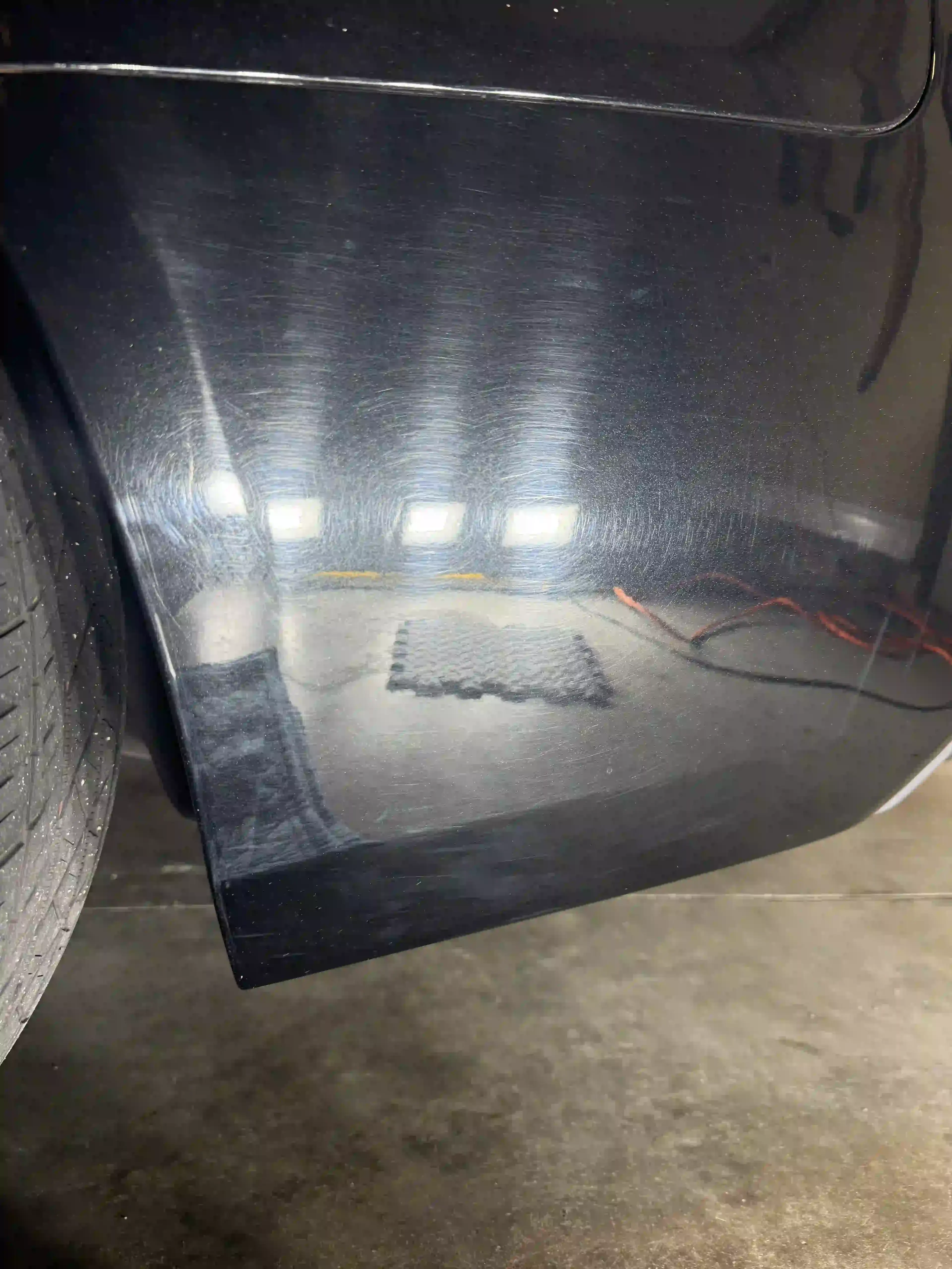 Oxidised paint and plastic trim before treatment