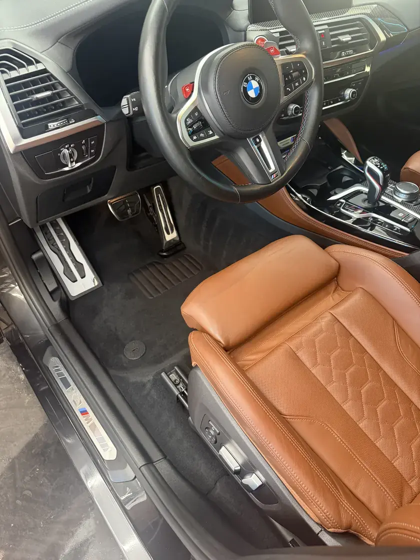 Interior of a car being detailed by Ceramico in Panama City FL